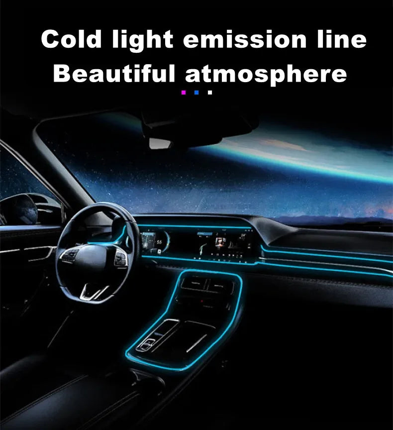 Flexible Fiber Optic Neon LED Light Strip – 1M / 2M / 3M / 4M / 5M Multicolor
