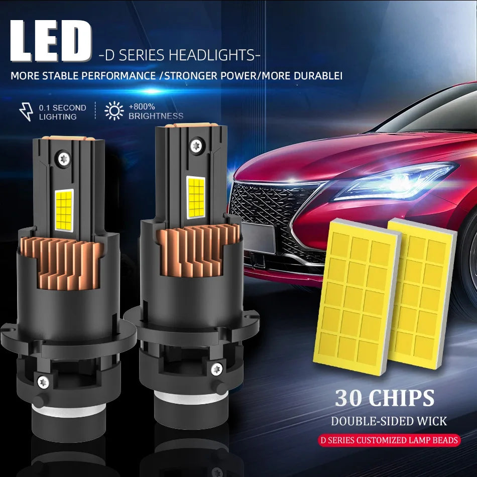 LED HID Replacement Headlight Bulb 6000K – Plug & Play Upgrade