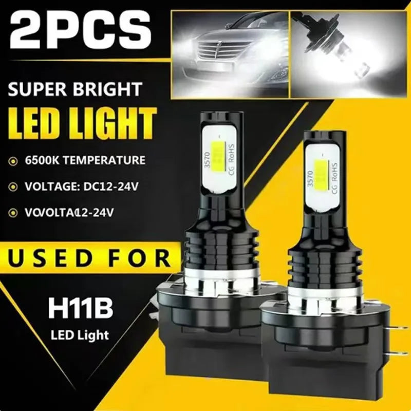 H11B LED Headlight Bulbs – 240W 3570 CSP Chip 6500K