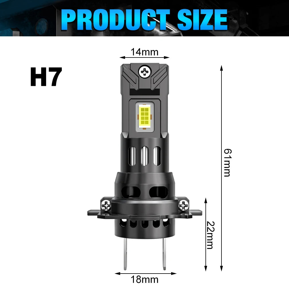 XTRABEAM Storm Series LED Headlight Bulbs – 6000K Cool White 60,000LM