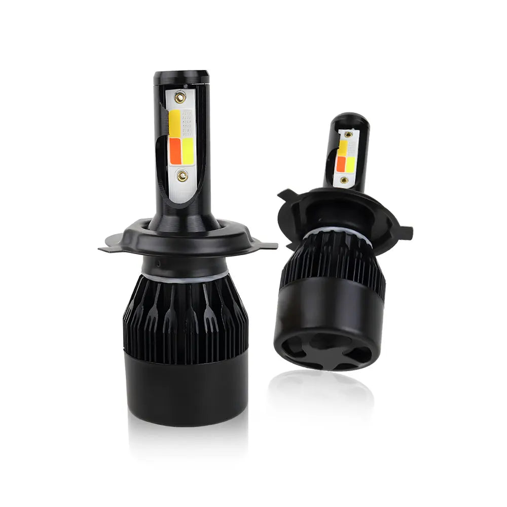 XTRABEAM 4-Color LED Strobe Headlight & Fog Light Bulbs | Yellow Pink Blue White