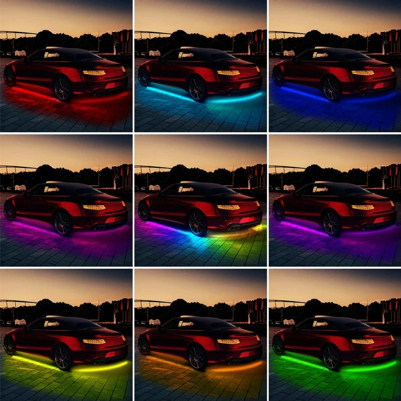 RGB LED Underglow Kit – 4PCS App Controlled Underbody Lights