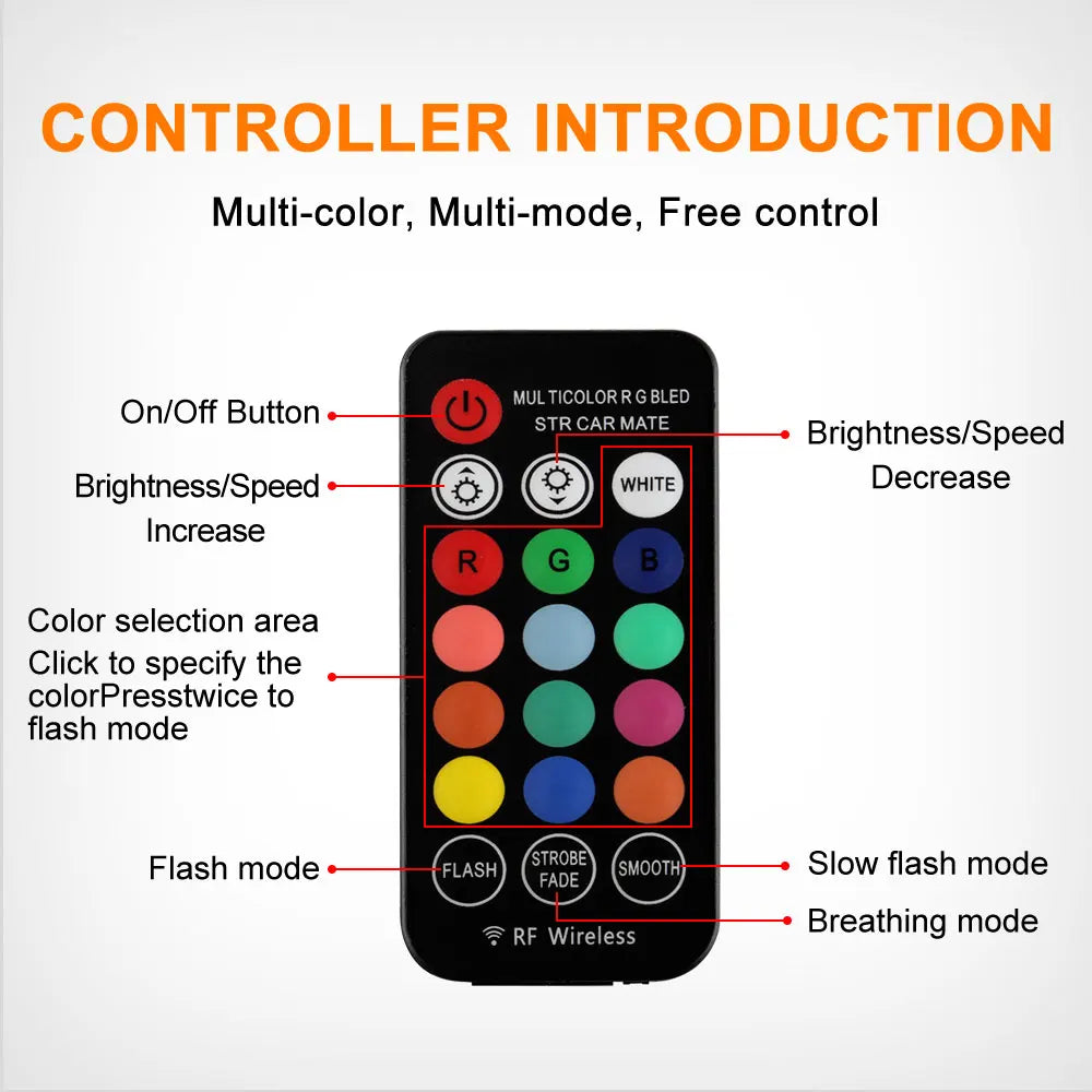 XTRABEAM RGB T10 LED Interior Lights – CANBUS Error-Free, Multi-Color Ambient Upgrade