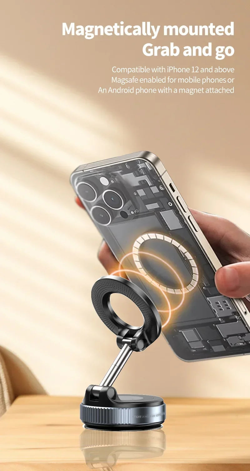Foldable Magnetic Phone Mount – 360° Adjustable Holder