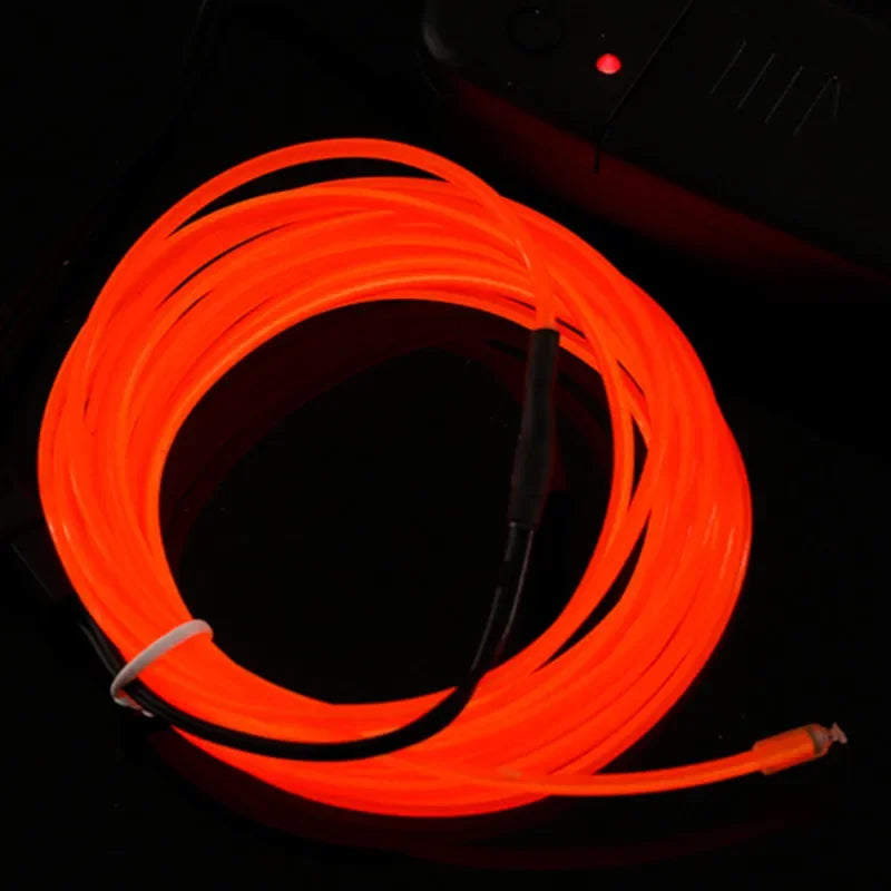 Flexible Fiber Optic Neon LED Light Strip – 1M / 2M / 3M / 4M / 5M Multicolor