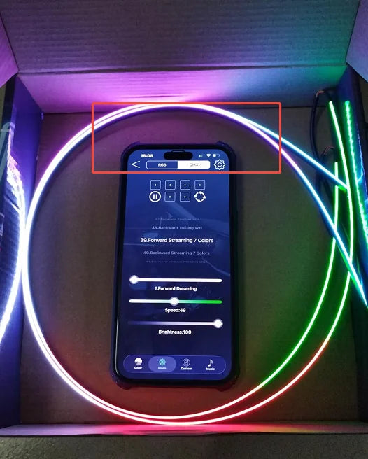 XTRABEAM RGB Acrylic Ambient Light Kit – 64 Colors, APP Control, Dual Zone Interior Upgrade (14/18-in-1)