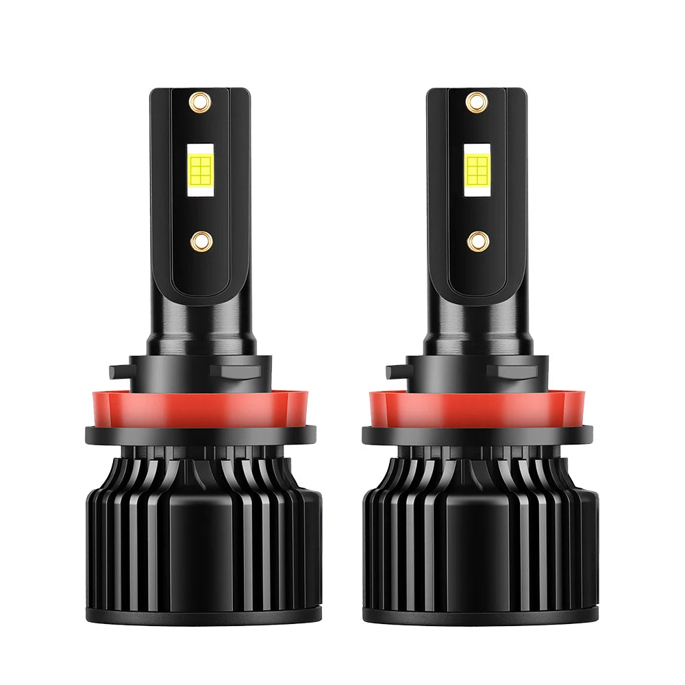 H11/H8/H9 CANBUS LED Headlight Bulbs – 6500K Ultra Bright, High & Low Beam + Fog Light Compatible