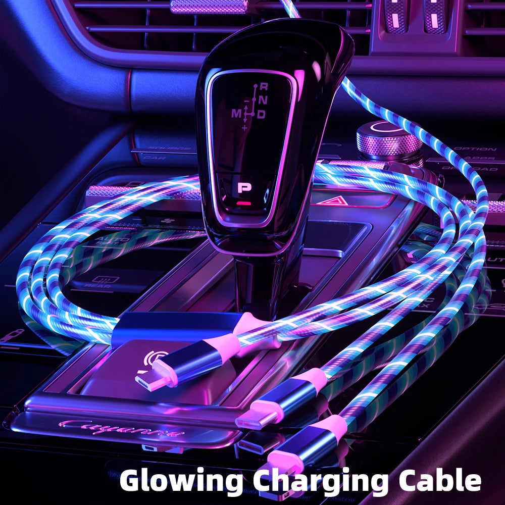 RGB 3-in-1 Fast Charging Cable – iPhone / Type-C / Micro USBch