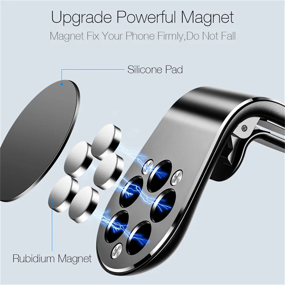 Magnetic Car Phone Holder – 360° Air Vent Mount