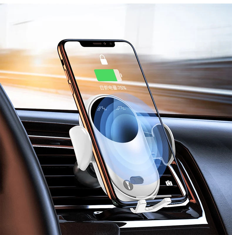 30W Fast Wireless Car Phone Mount – Air Vent Charger
