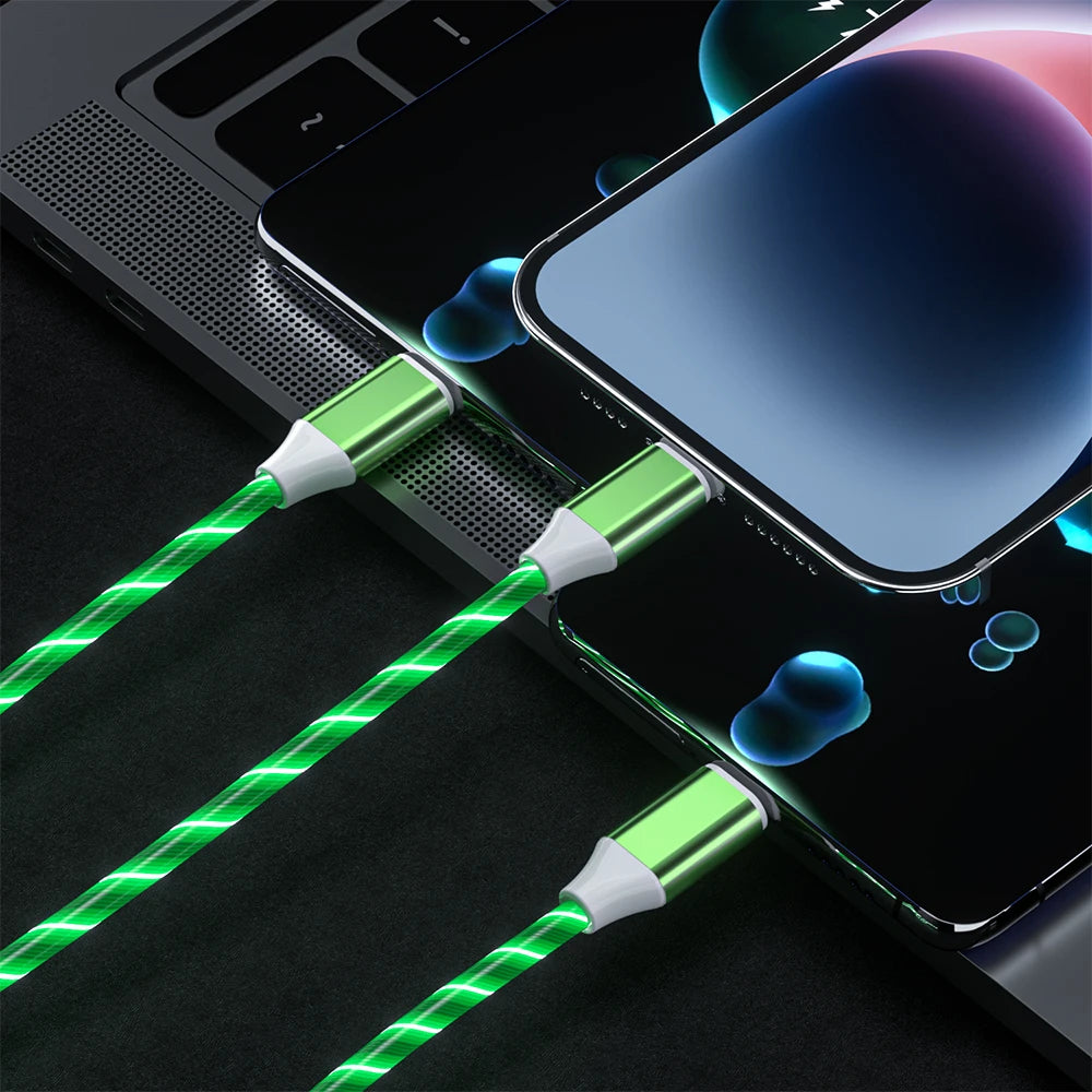 RGB 3-in-1 Fast Charging Cable – iPhone / Type-C / Micro USBch