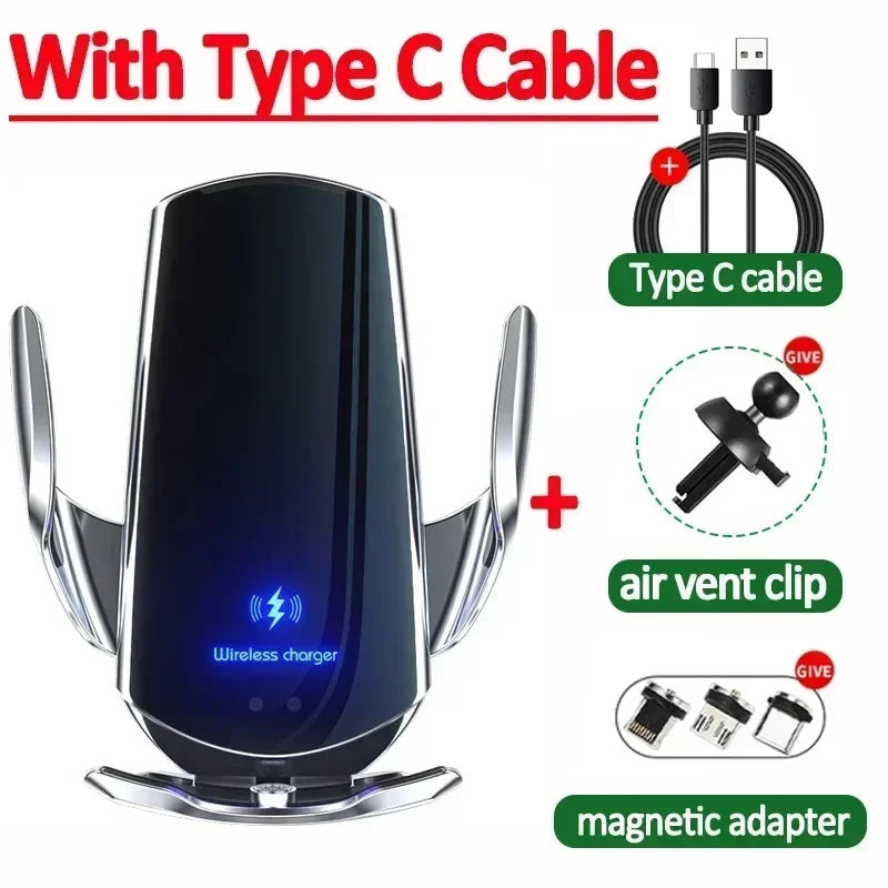 100W Magnetic Wireless Charging Car Mount