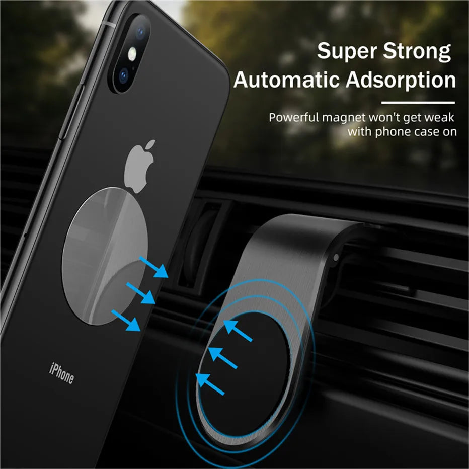 Magnetic Car Phone Holder – 360° Air Vent Mount