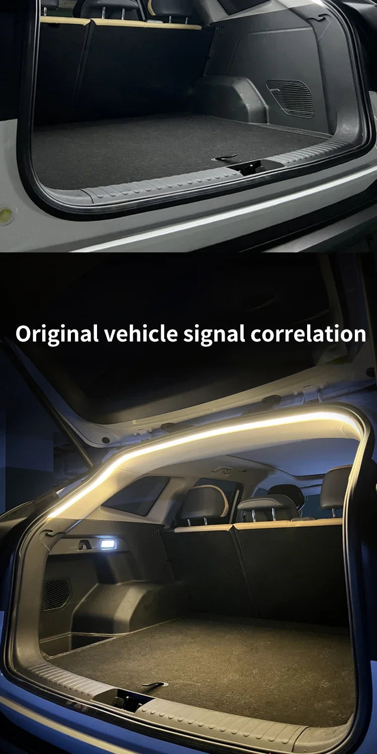 Automatic Tailgate LED Light Strip – Interior Trunk Ambient Lighting