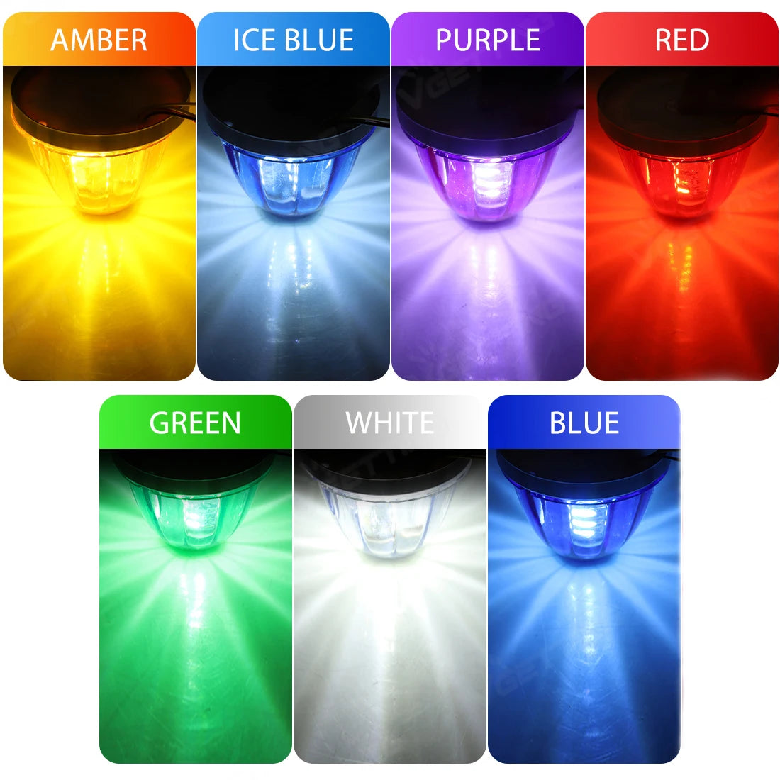 360° Rotating LED Truck Warning Light – Waterproof 12V/24V