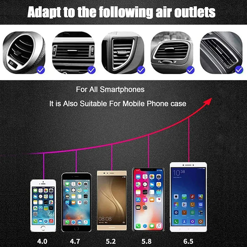 30W Fast Wireless Car Phone Mount – Air Vent Charger
