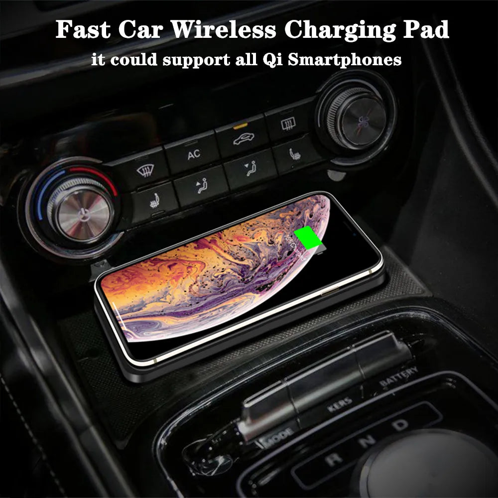 MagSafe Wireless Car Charger – Non-Slip Silicone Fast Charging Pad