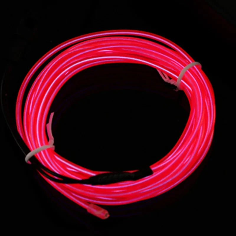 Flexible Fiber Optic Neon LED Light Strip – 1M / 2M / 3M / 4M / 5M Multicolor