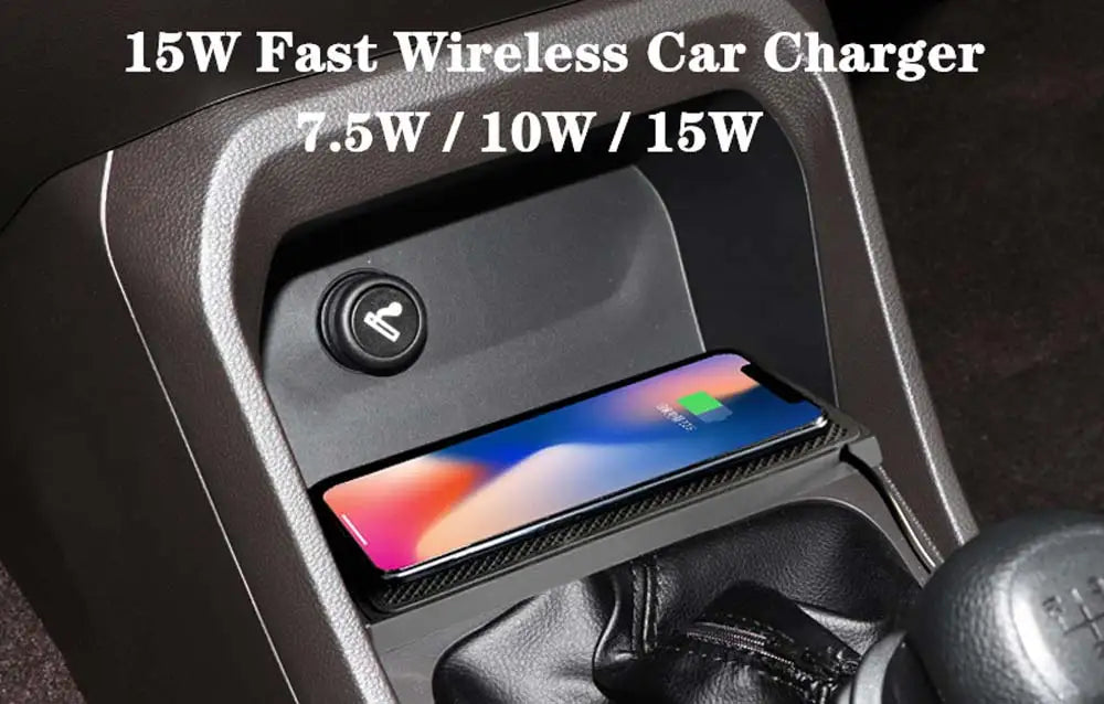 MagSafe Wireless Car Charger – Non-Slip Silicone Fast Charging Pad