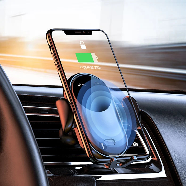 30W Fast Wireless Car Phone Mount – Air Vent Charger