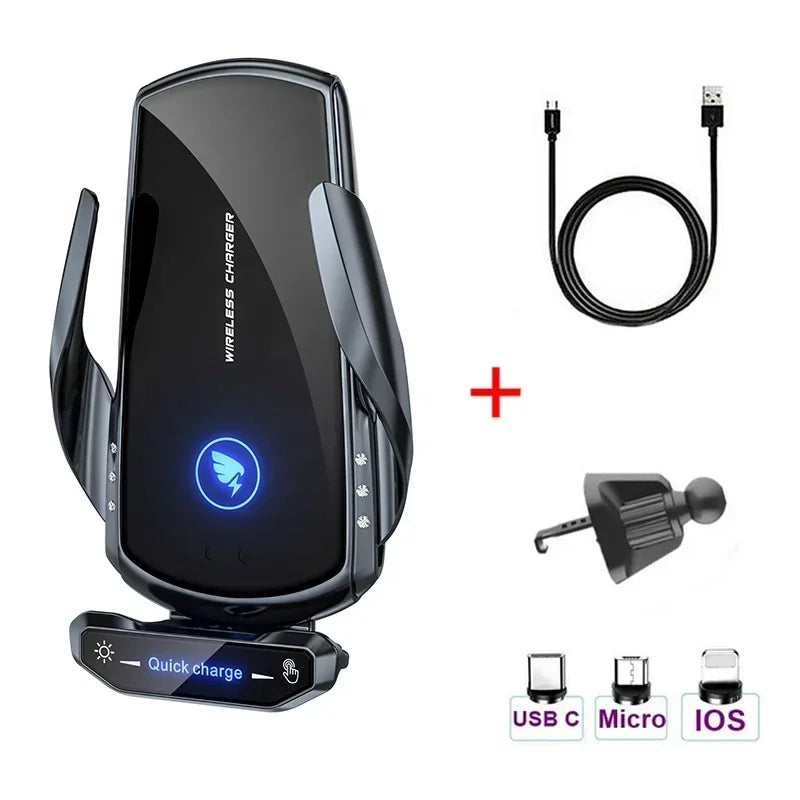 100W Magnetic Wireless Charging Car Mount