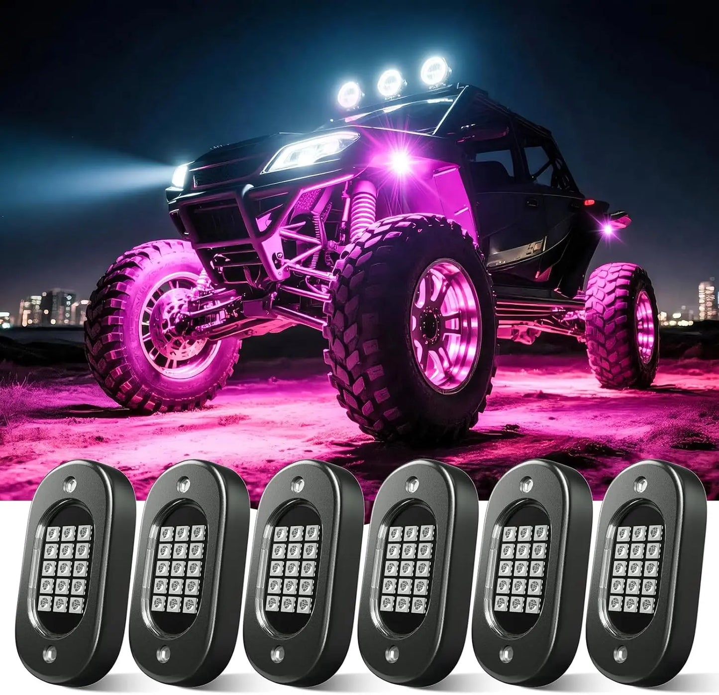RGB LED Rock Lights – APP Controlled Music Underglow for Truck & SUV