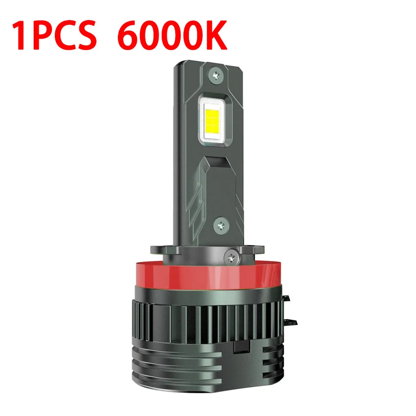 H11B LED Headlight Bulb Turbo 1800W 9000000LM Low Beam High Beam 6000K White For Ford Fiesta Kia Hyundai Plug And Play