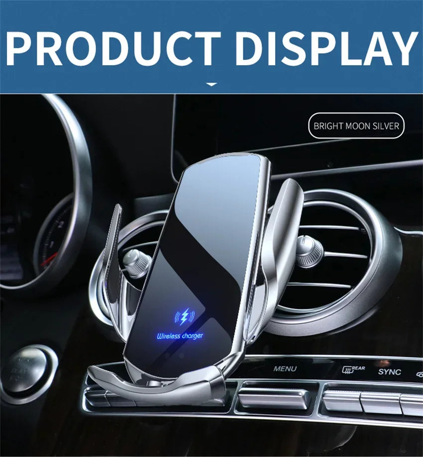 100W Magnetic Wireless Charging Car Mount