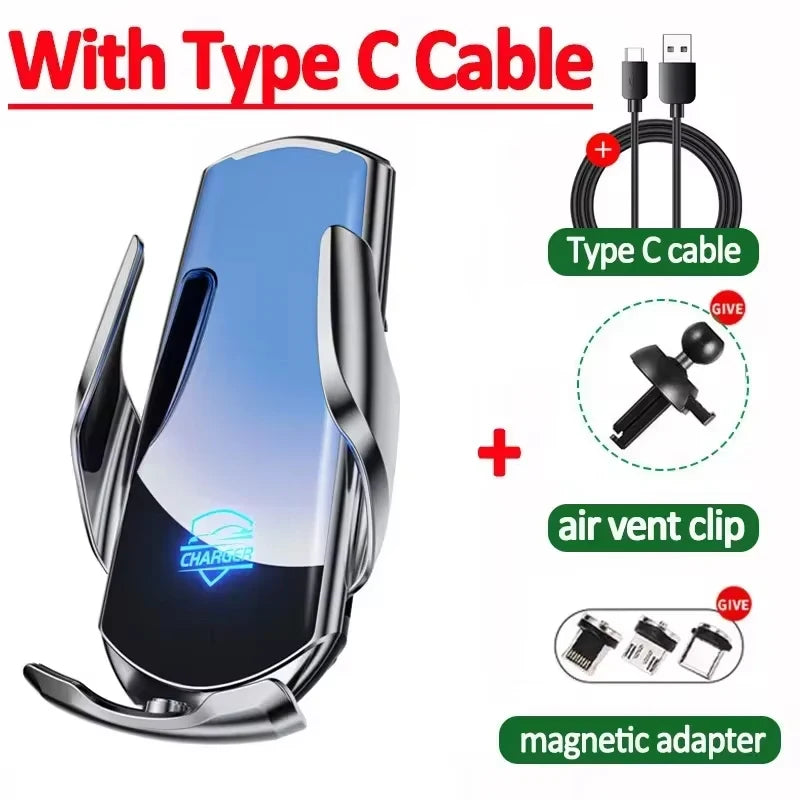 100W Magnetic Wireless Charging Car Mount