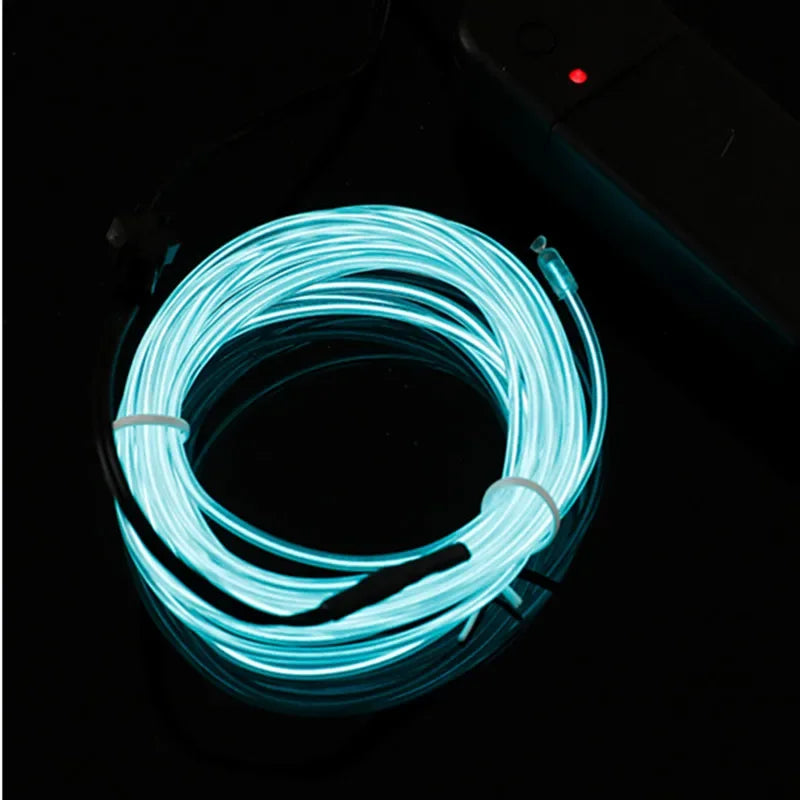 Flexible Fiber Optic Neon LED Light Strip – 1M / 2M / 3M / 4M / 5M Multicolor