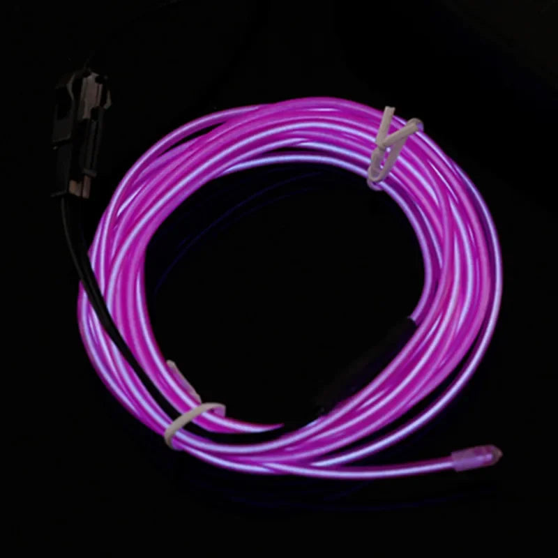 Flexible Fiber Optic Neon LED Light Strip – 1M / 2M / 3M / 4M / 5M Multicolor